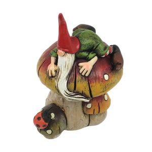 Garden Gnome on Mushroom