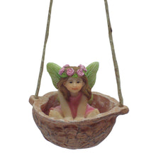 Load image into Gallery viewer, Fairy Sweet Pea in Walnut Swing Set
