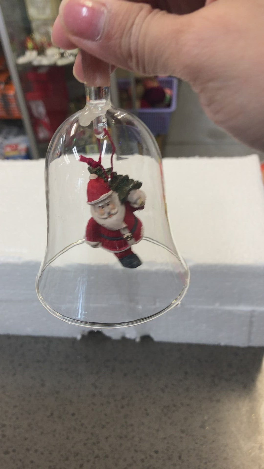 Christmas glass bell