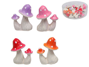 MINIATURE CRAFT MUSHROOM 4 ASSTD