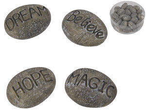 MINIATURE FAIRY INSPIRATION STONES 4 ASSTD