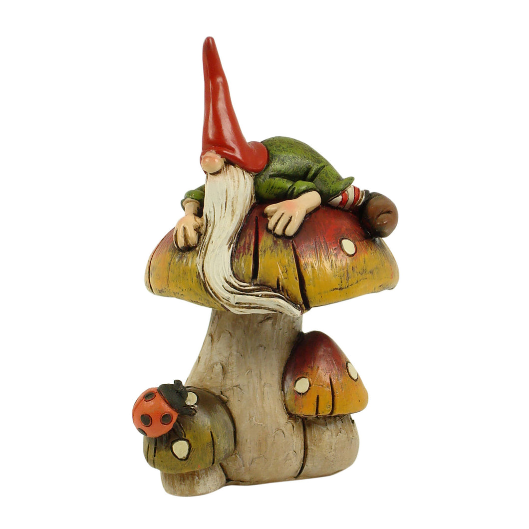 Garden Gnome on Mushroom