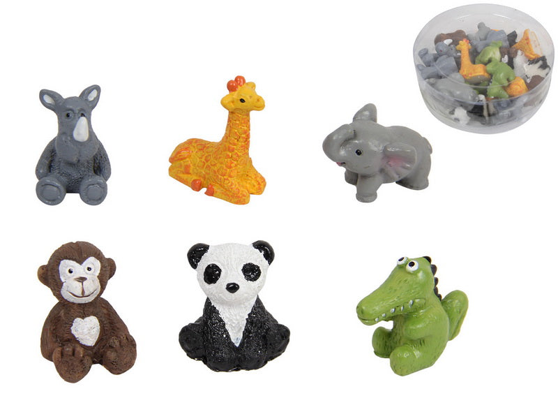 MINIATURE ZOO ANIMALS 6 ASSTD