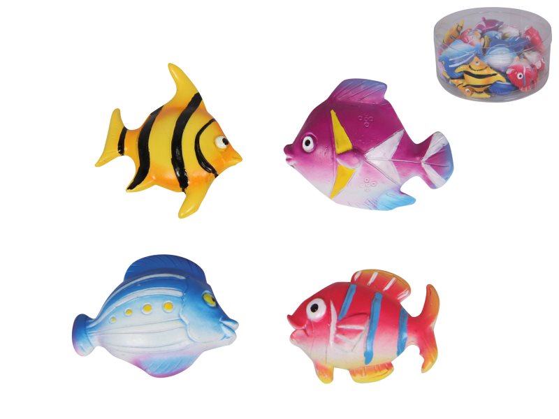 4CM MINI CRAFT TROPICAL FISH 4 ASSTD