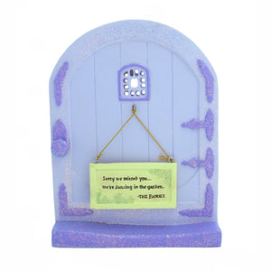 Fairy Door with Message Sign