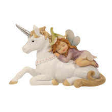 Load image into Gallery viewer, Flower Garden Fairy Sleeping w/Unicorn
