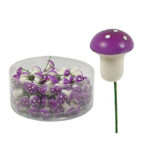 Load image into Gallery viewer, Mini toadstool pink/purple pack of 10
