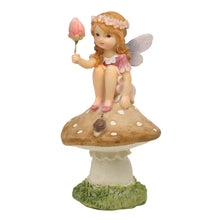 Load image into Gallery viewer, Flower Garden Fairy on Mushroom – 3 Assorted
