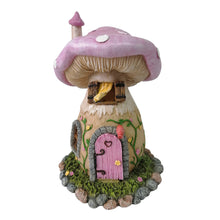 Load image into Gallery viewer, Mushroom House w/Opening Door – Red/Lilac
