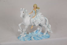 Load image into Gallery viewer, 18CM GIRL ON ICE HORSE RIDING WAVES
