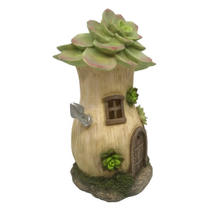 Solar Succulent House w/Chimney