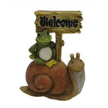 Load image into Gallery viewer, Frog &amp; Snail Welcome Sign
