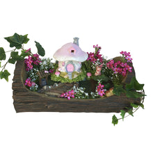 Load image into Gallery viewer, Fairy Garden Log Planter
