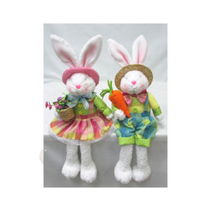 PLUSH RABBIT 2ASST 59.5CM SITTING