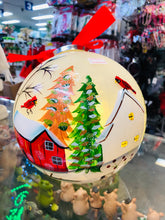 Load image into Gallery viewer, Giant light up bauble with hand painted details 20cm diameter
