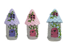 Load image into Gallery viewer, 15cm Fairy Garden Floral House 3 Asstd
