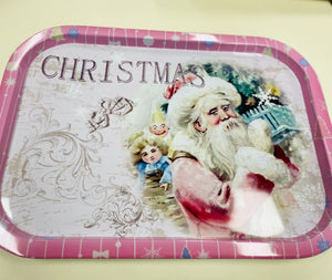 Christmas Tin Trays 40cmL 29cmW