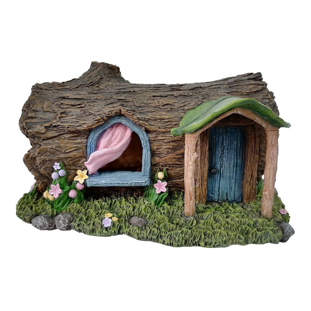 Solar Log Fairy House