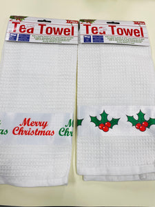 Christmas tea towel