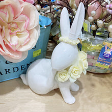 Load image into Gallery viewer, CERAMIC RABBIT W/FLOWER
