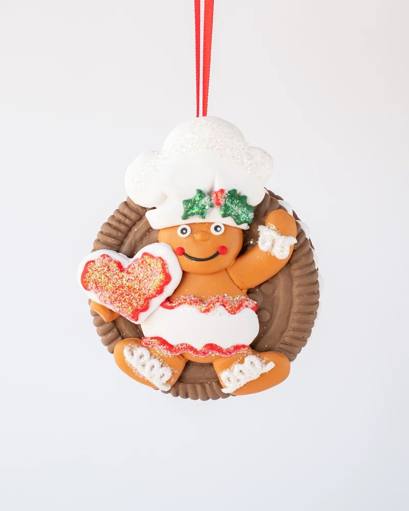 GINGERBREAD CHEF ORNAMENT 8.5CM