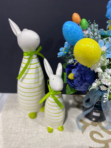 Ceramic Bunny pair