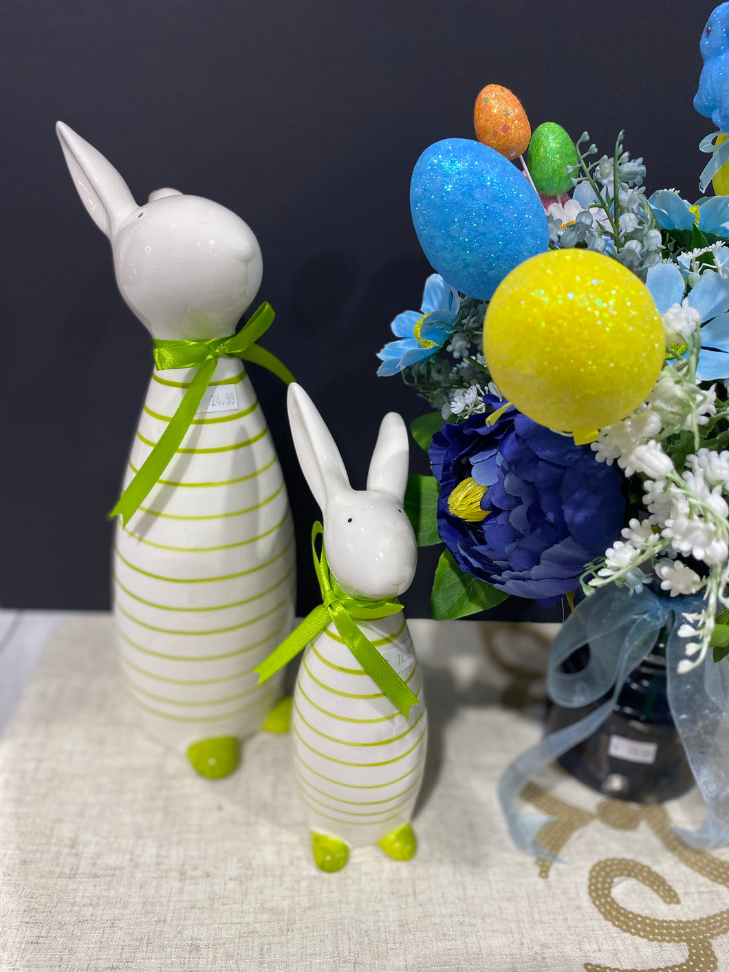 Ceramic Bunny pair