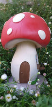 Load image into Gallery viewer, 21cm Mushroom Fairy Garden House with Swing
