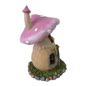 Mushroom House w/Opening Door – Red/Lilac