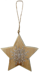 Hanging Heart Timber/Gold