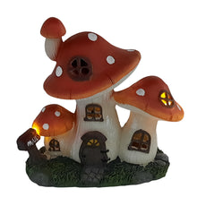 Load image into Gallery viewer, Solar Red Mushroom Fairy House
