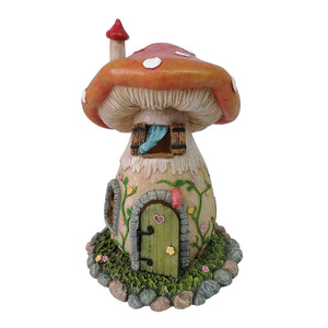 Mushroom House w/Opening Door – Red/Lilac