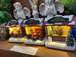 Christmas village shops