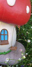 Load image into Gallery viewer, 21cm Mushroom Fairy Garden House with Swing
