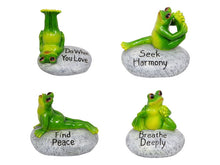 Load image into Gallery viewer, 10CM YOGA WORDING FROGS 4 ASSTD
