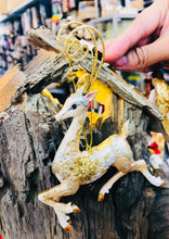 Load image into Gallery viewer, Golden reindeer resin made ornament
