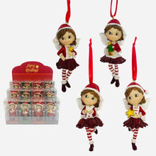 Load image into Gallery viewer, Christmas Fairy Hanging – 4 Assorted
