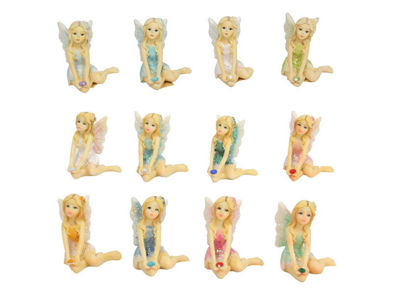 5cm Birthstone sitting fairies