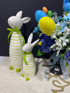 Ceramic Bunny pair