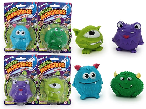 SQUISHY STICKY MOULDABLE MONSTER - 7cm