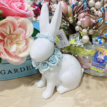 Load image into Gallery viewer, CERAMIC RABBIT W/FLOWER
