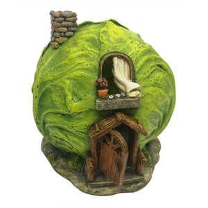 Cabbage Fairy House w/Opening Door