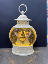 Load image into Gallery viewer, Musical light up angels glitter bubble lantern
