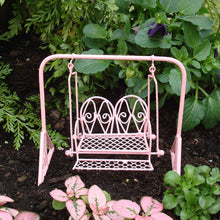 Load image into Gallery viewer, Fairy Garden Furniture – Metal Swing
