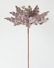 Load image into Gallery viewer, POINSETTIA STEM SEQUIN DEEP MAUVE 65CM
