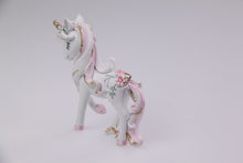 Load image into Gallery viewer, 8.5CM UNICORN WITH FLOWERS &amp; GLITTER 2 ASSTD
