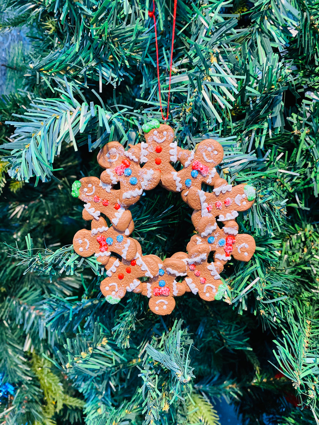 Gingerbread Wreath Ornament 13cm