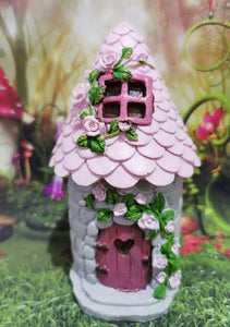 15cm Fairy Garden Floral House 3 Asstd