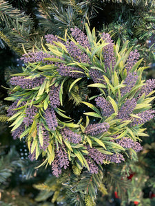 30cm Artificial Lavender Wreath