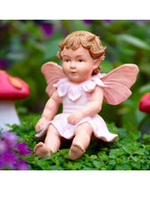 Load image into Gallery viewer, Baby Apple Blossom Fairy inspired by artist Cicely Mary Barker
